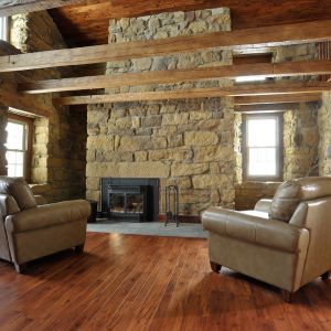 Hickory Floor in Sandstone Home